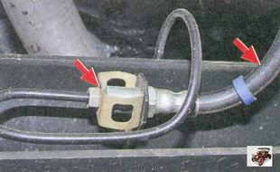 соединение тормозного шланга с подводящей трубкой задних тормозных механизмов лада приора ваз 2170