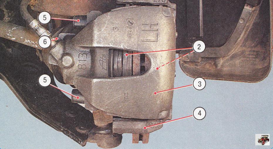 Тормозной механизм переднего колеса автомобиль Форд Фокус 2