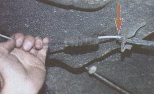 защитный чехол переднего наконечника троса ручника