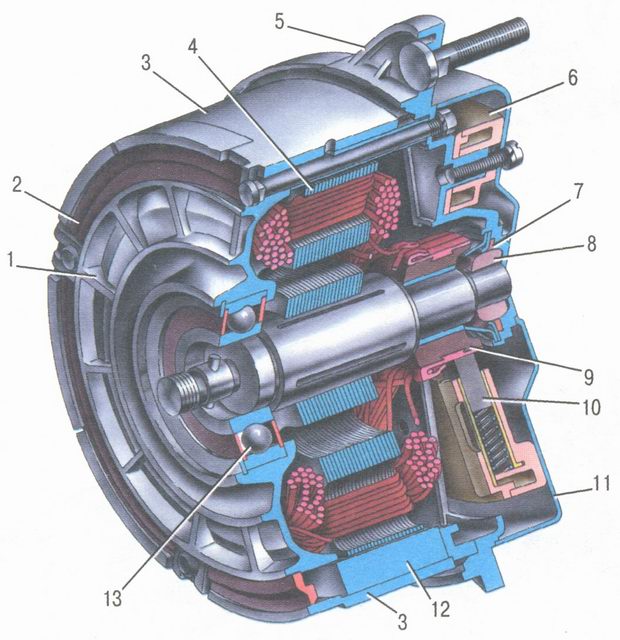 электродвигатель вентилятора системы охлаждения двигателя ваз 2106